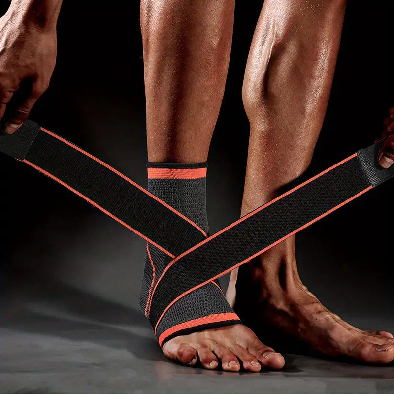 Kompressions-Knöchelbandage für Stabilität und Schmerzlinderung – Atmungsaktive Fußbandage für den Knöchel, Schwarz, Größen S-XL 11