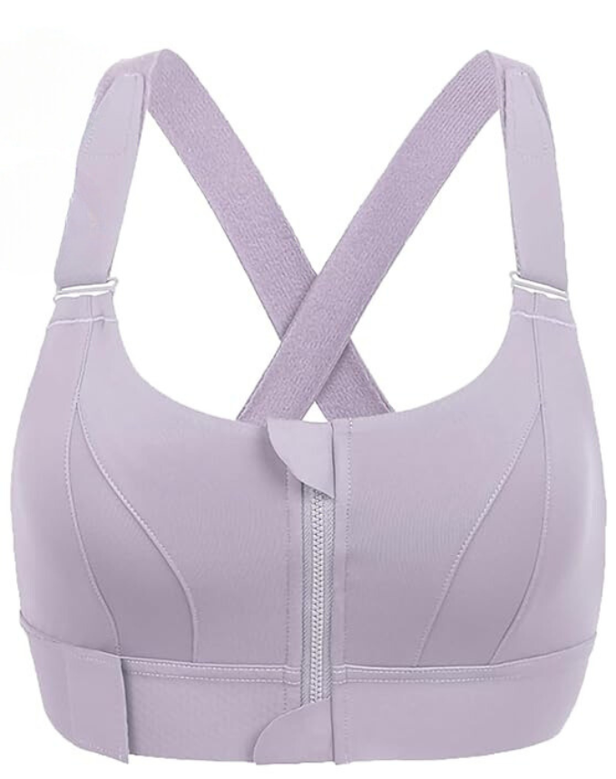 Verstellbarer Sport BH Damen mit Hohem Halt und Frontreißverschluss – Atmungsaktives Material für Fitness und Outdoor-Aktivitäten 10