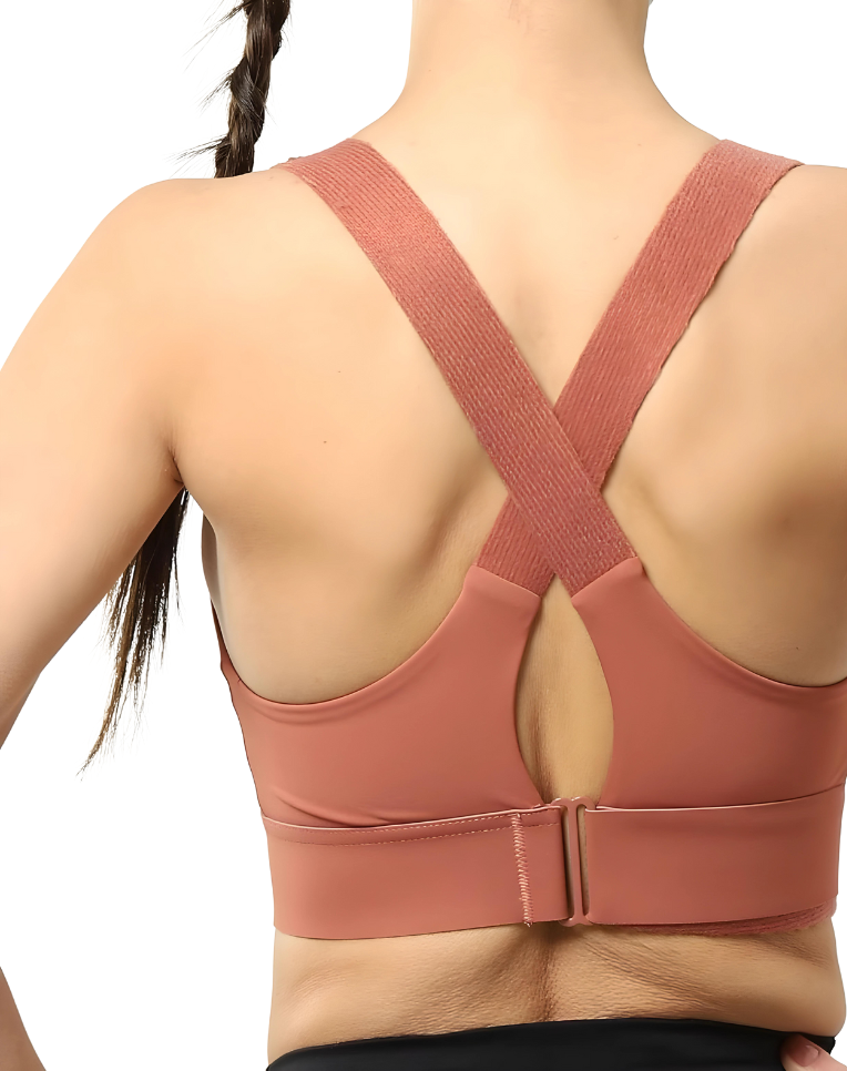 Verstellbarer Sport BH Damen mit Hohem Halt und Frontreißverschluss – Atmungsaktives Material für Fitness und Outdoor-Aktivitäten 2