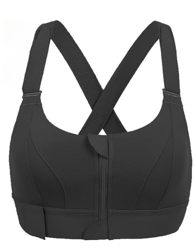 Verstellbarer Sport BH Damen mit Hohem Halt und Frontreißverschluss – Atmungsaktives Material für Fitness und Outdoor-Aktivitäten 9