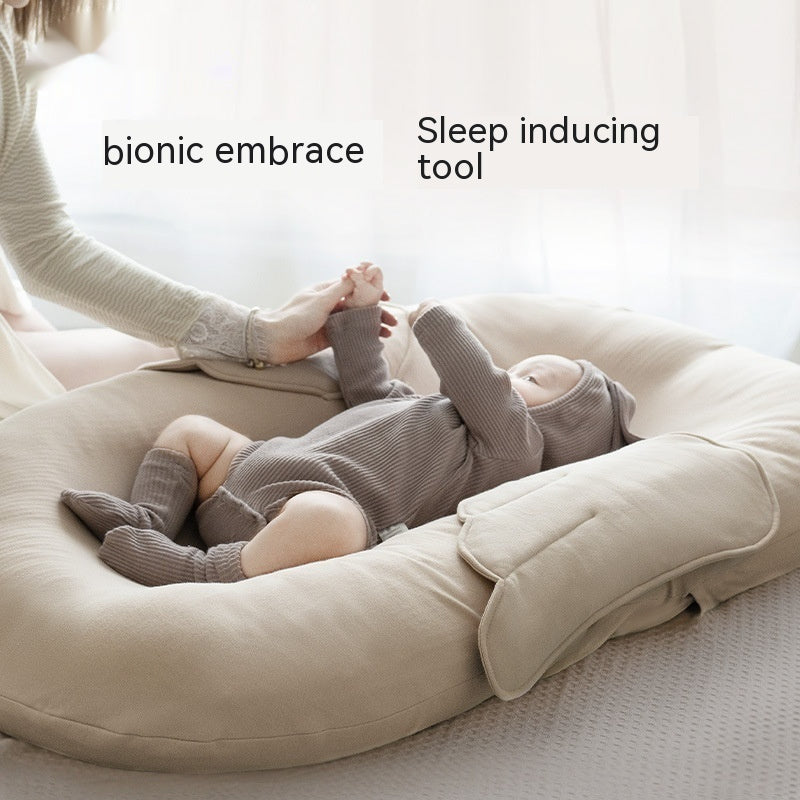 GlowNest™ – Atmungsaktives Babybett aus Baumwolle und Polyester für Neugeborene