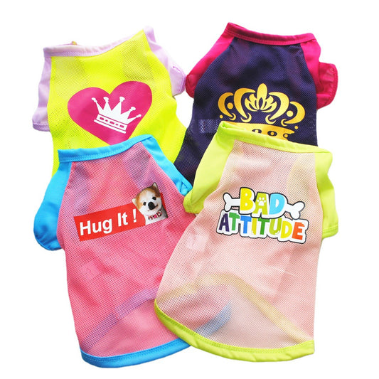 Various Puppy Small Dog Cat Pet Dress Vest T Shirt Apparel Clothes