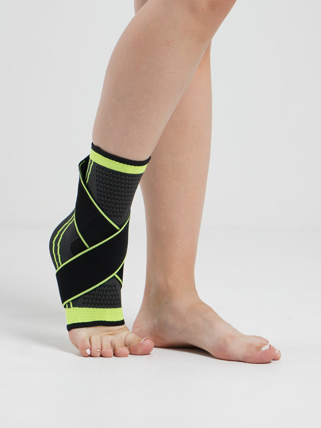 Kompressions-Knöchelbandage für Stabilität und Schmerzlinderung – Atmungsaktive Fußbandage für den Knöchel, Schwarz, Größen S-XL 2