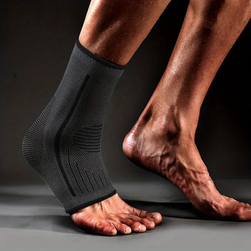 Kompressions-Knöchelbandage für Stabilität und Schmerzlinderung – Atmungsaktive Fußbandage für den Knöchel, Schwarz, Größen S-XL 9