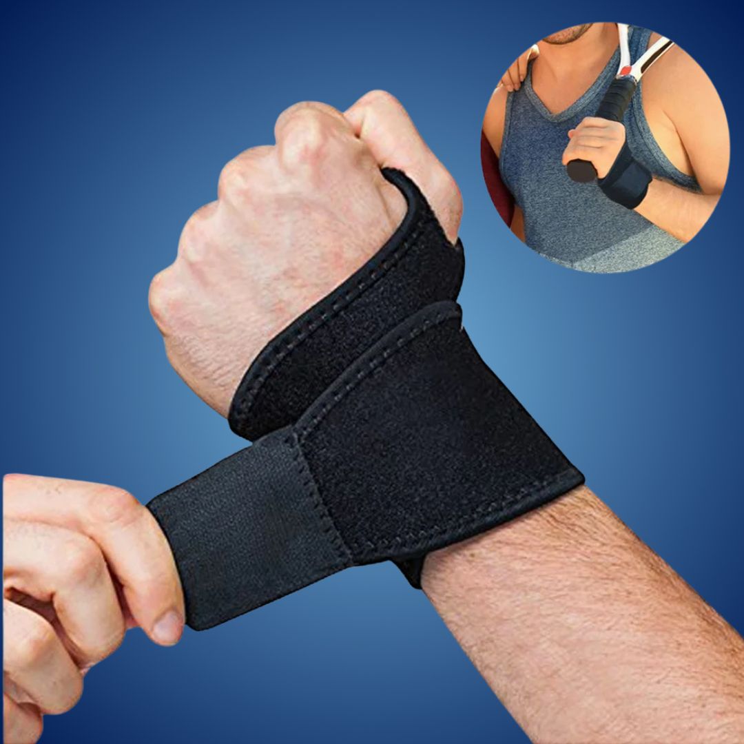 Orthopädische Handgelenkstütze mit Verstellbarer Stahlschiene für Schmerzen, Arthritis und Verletzungen – Schwarz Baumwolle Elastik